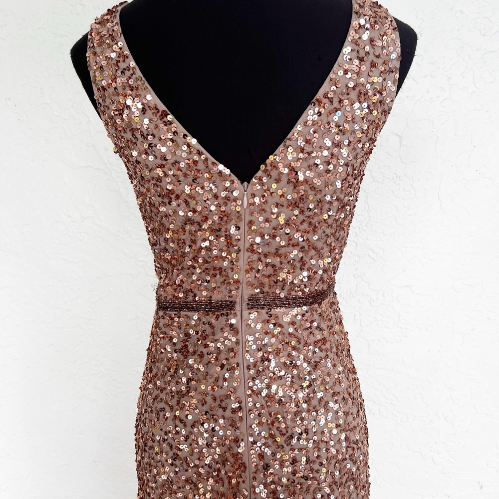Mac Duggal Sequin Faux Wrap Gown 5539 Womens size 4 - Picture 9 of 10